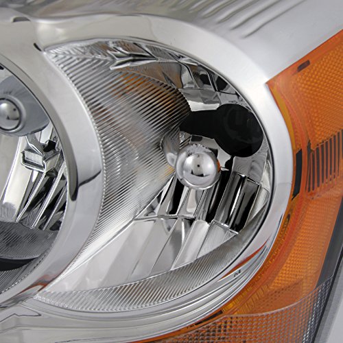 Akkon - For Dodge Durango Oe Replacement Chrome Bezel Headlights Driver/Passenger Head Lamps Pair New #TOP4