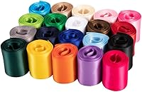 Vista 4 de UnionJoy Cintas de satén de 1-1/2 pulgadas, surtido de cintas de pelo de colores para coser envoltura de regalo, cinta de satén de doble cara