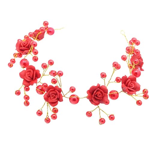 Tiaras de tocado de novia para mujer, diadema de diamantes de imitación de cristal, para el pelo de flores para novia, tocados de rosas para novia,