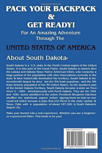 South Dakota Bucket List Adventure Guide & Memory Journal: Travel & Explore 50 Must See Destinations & Record Your Experience | America Passport & Stamp Book #TOP1