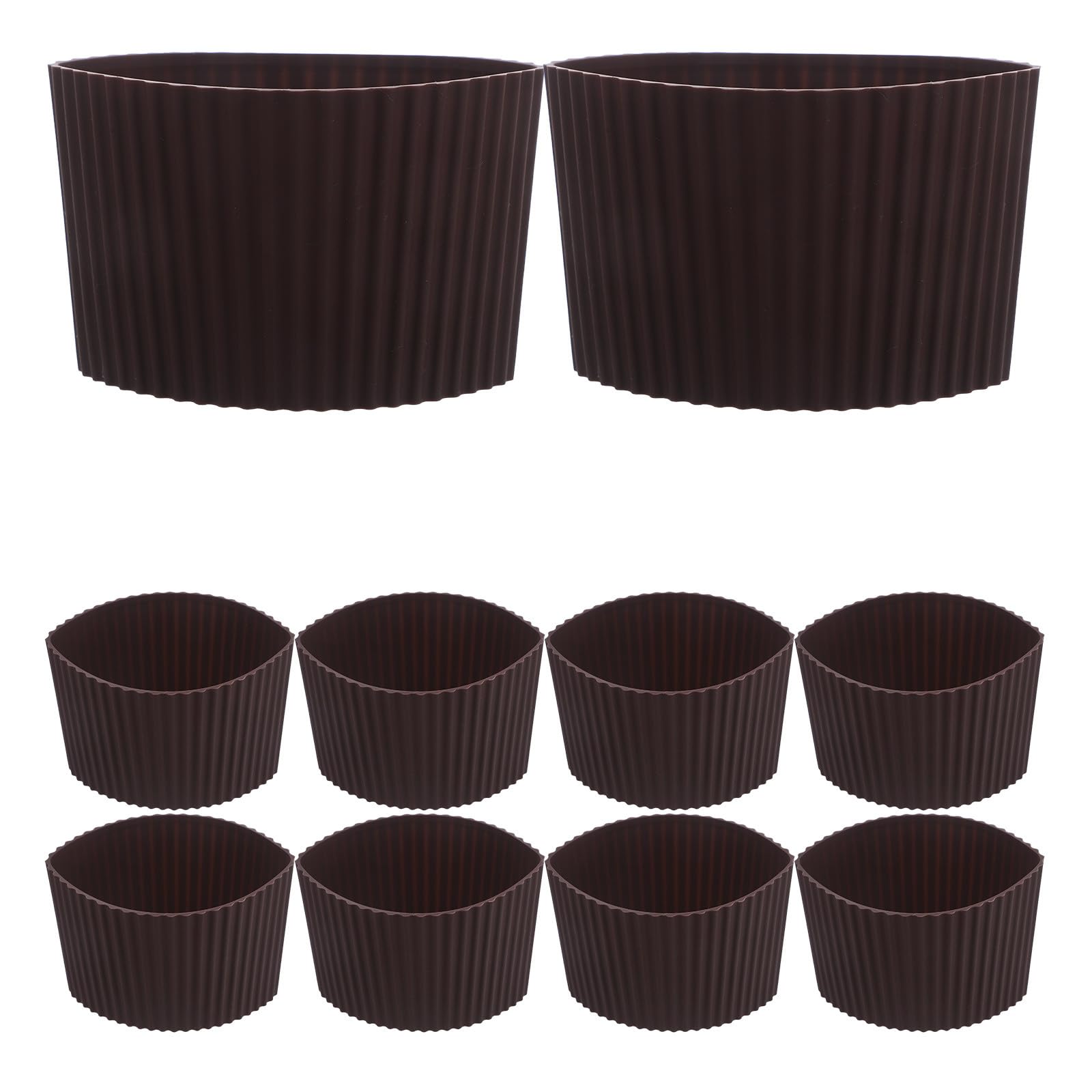 Fundas de silicona para taza de café con aislamiento térmico y agarre firme