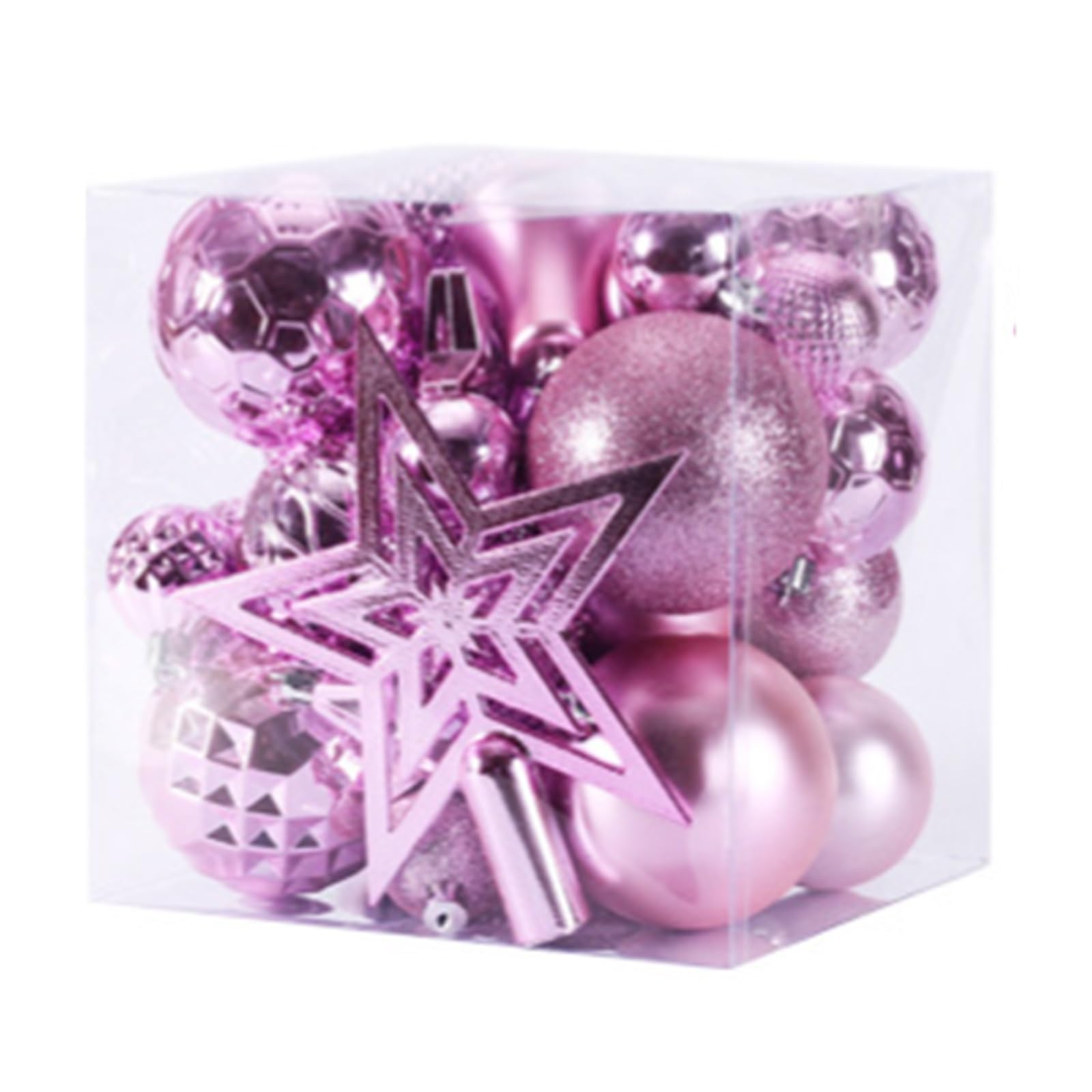 Palline di Natale Decorazioni natalizie Set da appendere natalizie con palline di Natale da 45 pezzi per Albero di Natale, Festa, Matrimonio(Colour 3)