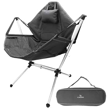 新品 折りたたみ式 ハンモックチェア ブラック 軽量＆コンパクト1人用アウトドア 楽天市場】お買い物マラソン【P5倍】折りたたみ式 ハンモック