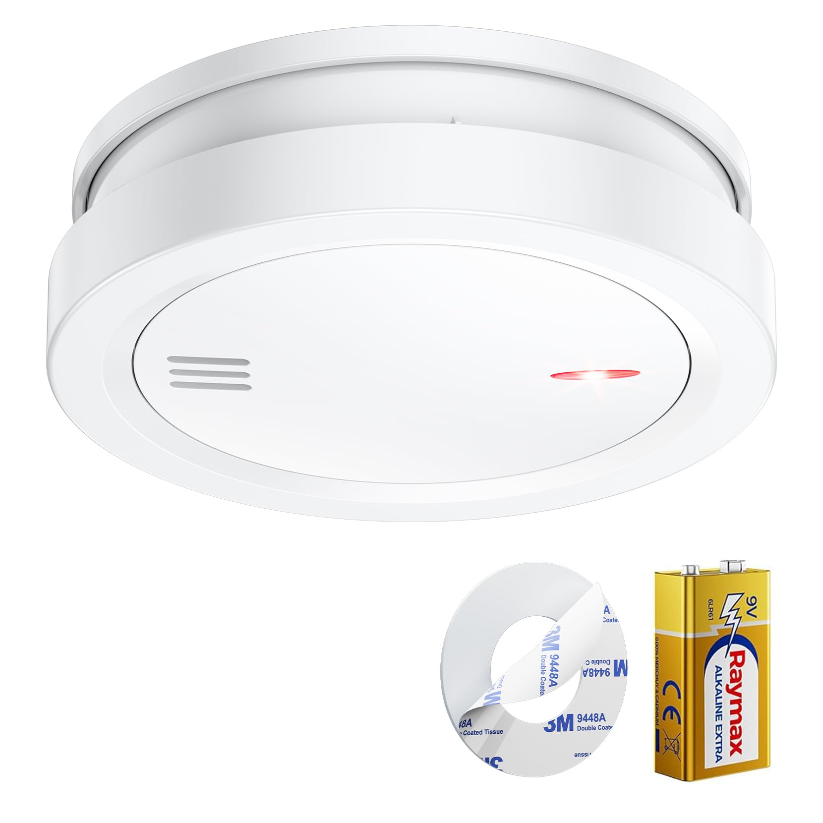 Rilevatore Fumo Mini Con Batteria 10 Anni - Allarme Antincendio Fotoelettrico, Certificato CE - Foto 2