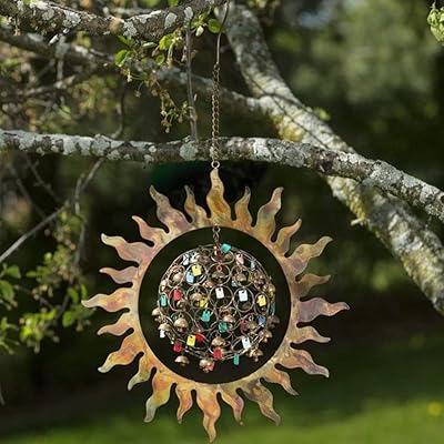 Wind Chime Sun with Ball Dangles - Happy Gardens