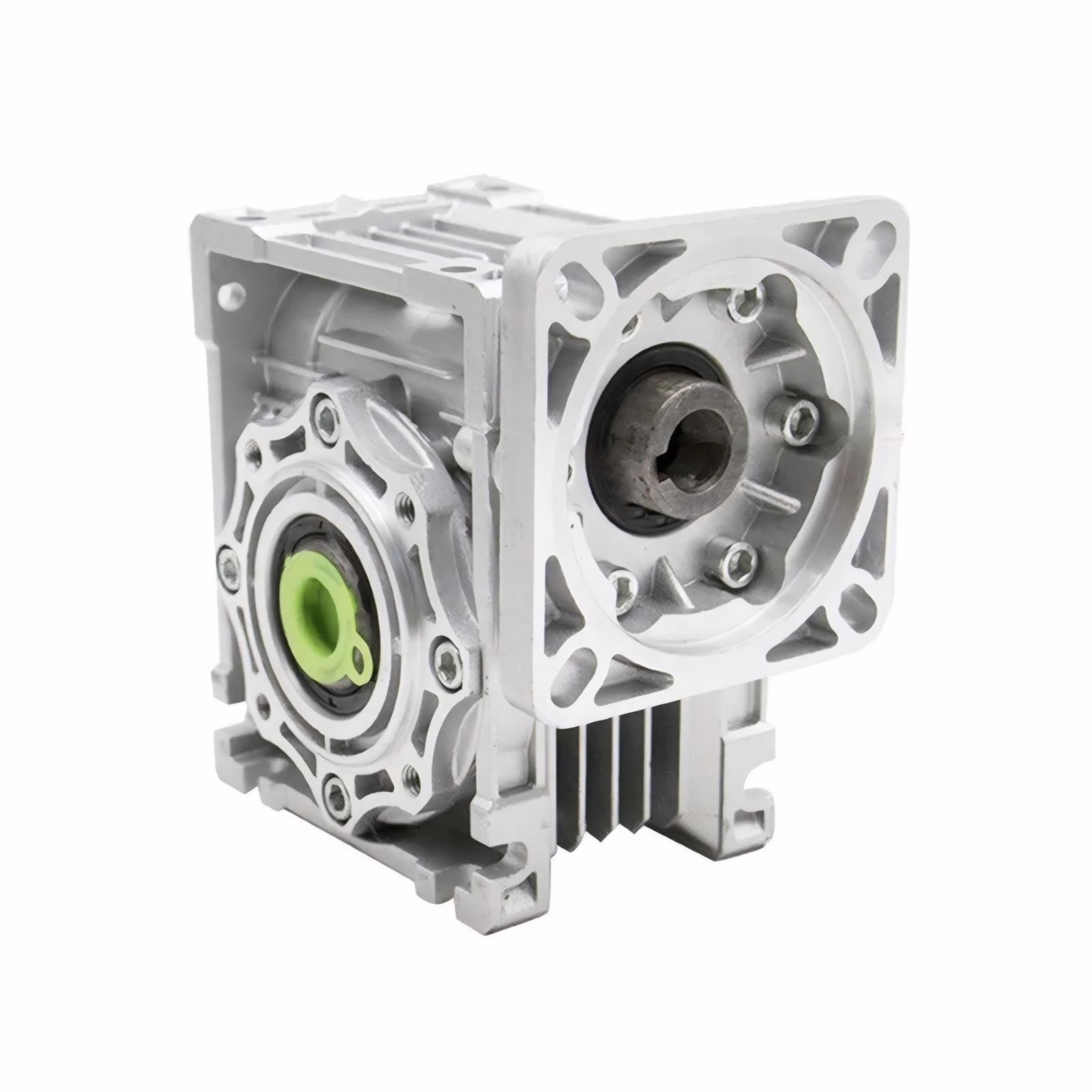 Reductor de velocidad de tornillo sin fin NMRV040 compacto, brida de 86 x 86 mm, diámetro de entrada de 14 mm y diámetro de salida de 19 mm Caja de engranajes metálica