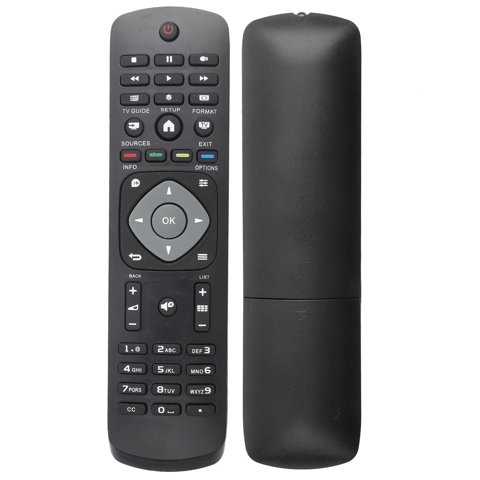 Pilot zamienny do telewizora Philips LCD LED Smart TV, uniwersalny pilot z 6 przyciskami szybkiego dostępu