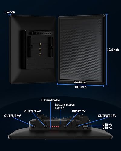 Miniatura 7 de Panel solar de cámara de sendero 6V9V12V Kit de cargador de panel solar de cámara de juego Batería de litio recargable de 15000mAh incorporada con
