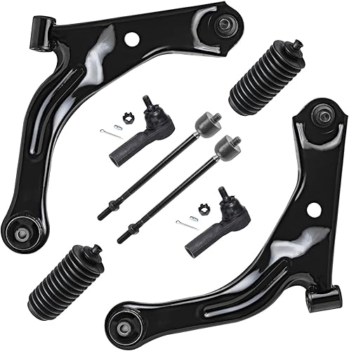 Miniatura 80 de Detroit Axle - Kit de suspensión frontal de 8 piezas para Chevy Aveo Aveo5 Pontiac G3 Wave Wave5 Suzuki Swift+ 2 brazos de control inferiores con