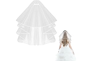 2-Tier Bridal Veil Adorned with Delicate Comb