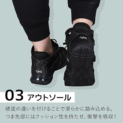 ジャザサイズ　Tenacity ブラック トレーニングシューズ US 7M Amazon | TENACITY | RYKA(ライカ) | フィットネス