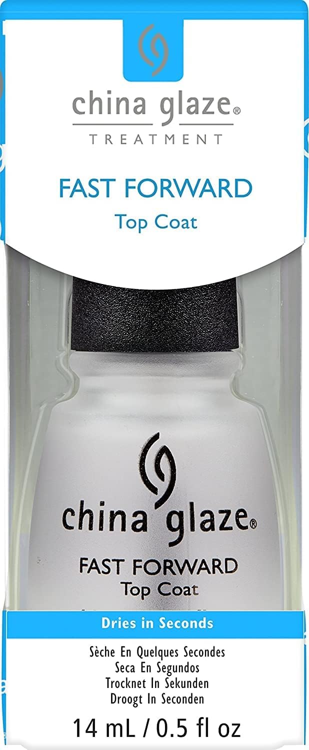 China Glaze Fast Forward Top Coat Nail Polish Lacquer with Hardeners 14ml