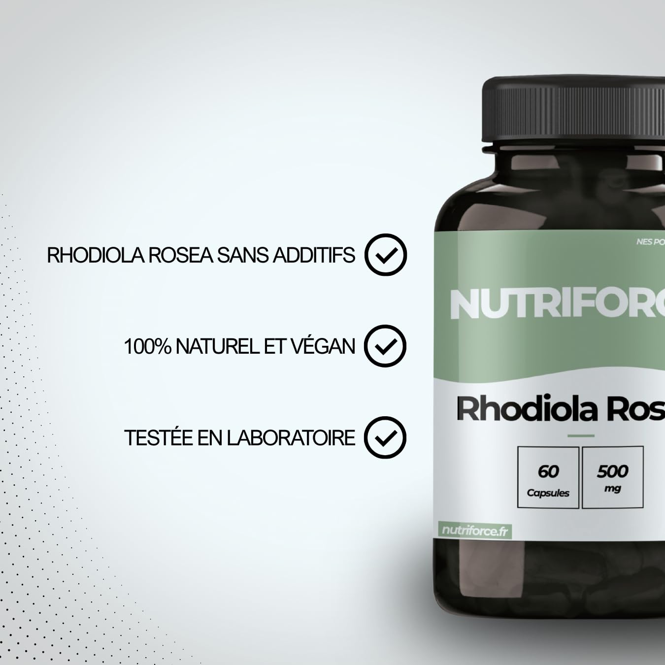 Rhodiola Rosea – 60 Capsules – Extrait Très Concentré – Énergie & Vitalité