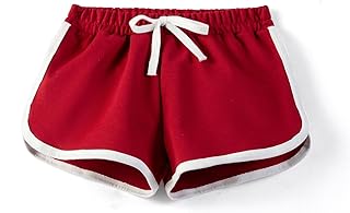 Pantalones cortos deportivos de algodón para niñas, pantalones cortos de natación de color liso, pantalones cortos de ciclismo de cintura alta, pantalones cortos deportivos elásticos, ropa para el
