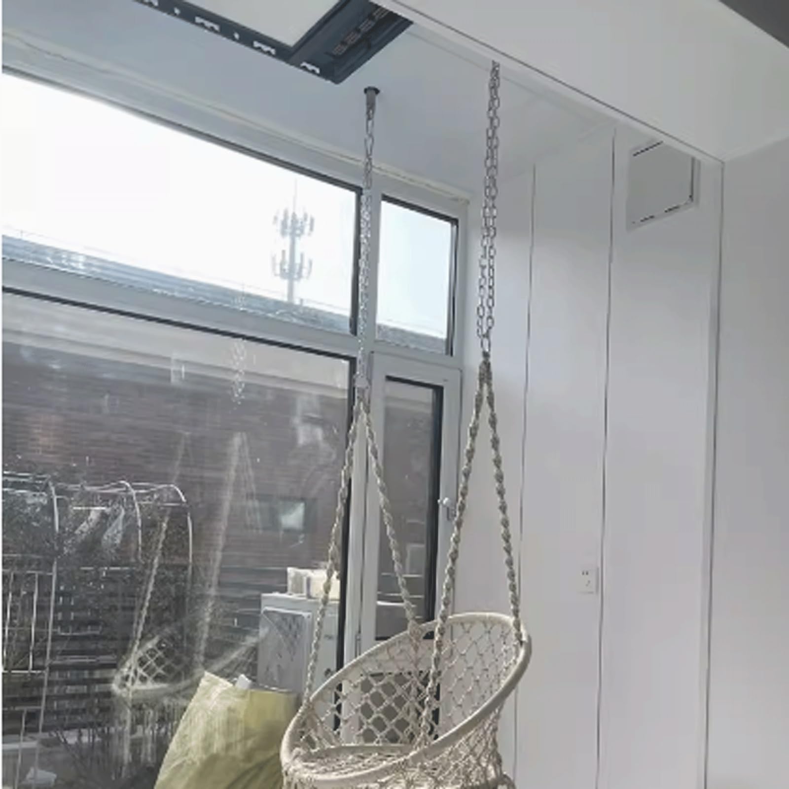 Haczyk sufitowy ze stali nierdzewnej 304 do hamaka do jogi z lotu ptaka, sprzęt montażowy do huśtawek i akcesoriów fitness, 25 cm, podparcie łożyska o wysokim obciążeniu