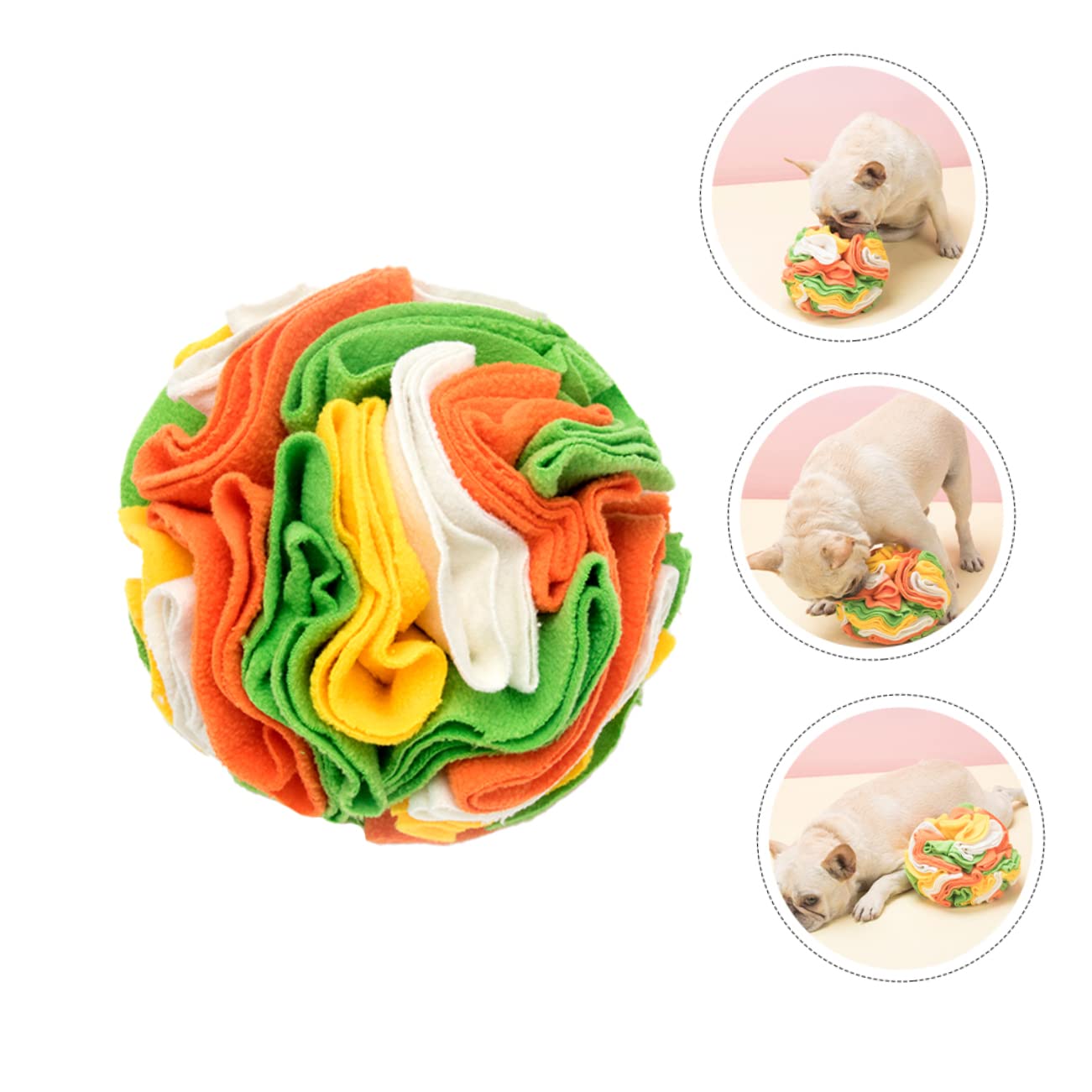 ABOOFAN 3 STK Hundeschnüffelball Trainingsmatte Hundetrainingsspielzeug Halloween-wohndekoration Hund Frisst Langsam Schnüffelmatte Für Haustiere Hundematte Kauen Polarfleece Essensmatte