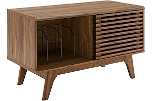 Modway Render 37" Vinyl Record Display Stand for Modern Record Player