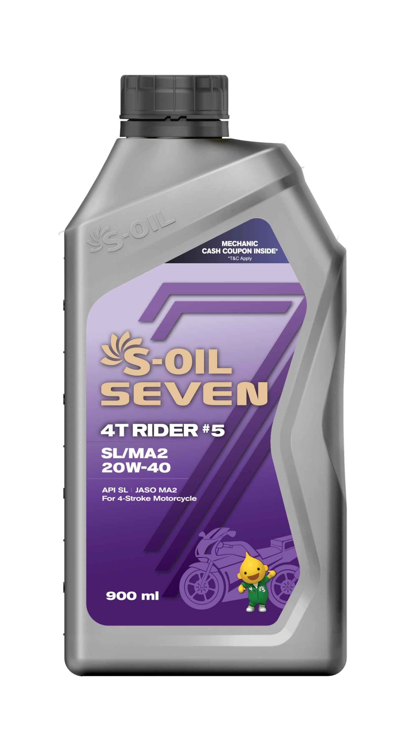 7 4T RIDER #5 SL/MA2 20W-40[900ML] - Motorcycle Oil