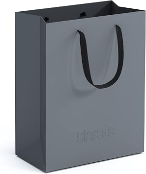 binbox Design Waste Paper Bin Square Stylish Paper Bin with Carry Handles for Office Plastic Rubbish Bin Rubbish Bin Grey