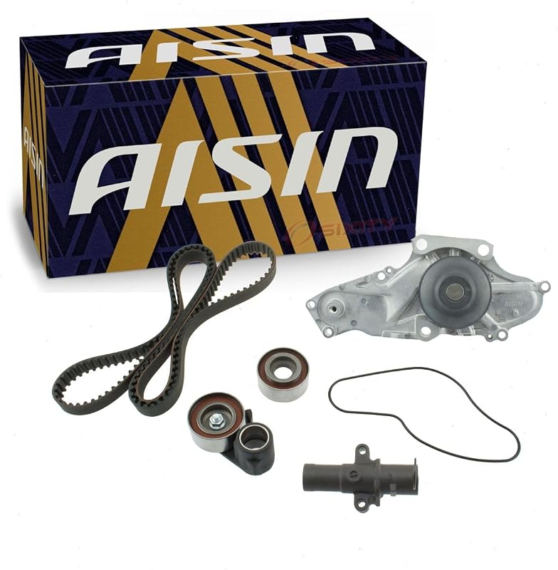 AISIN Timing Belt Kit with Water Pump for Honda Pilot 3.5L V6 2005-22 | Mileage-interval timing service that protects an interference engine; belt, tensioner and water-pump kit. OE replacement.