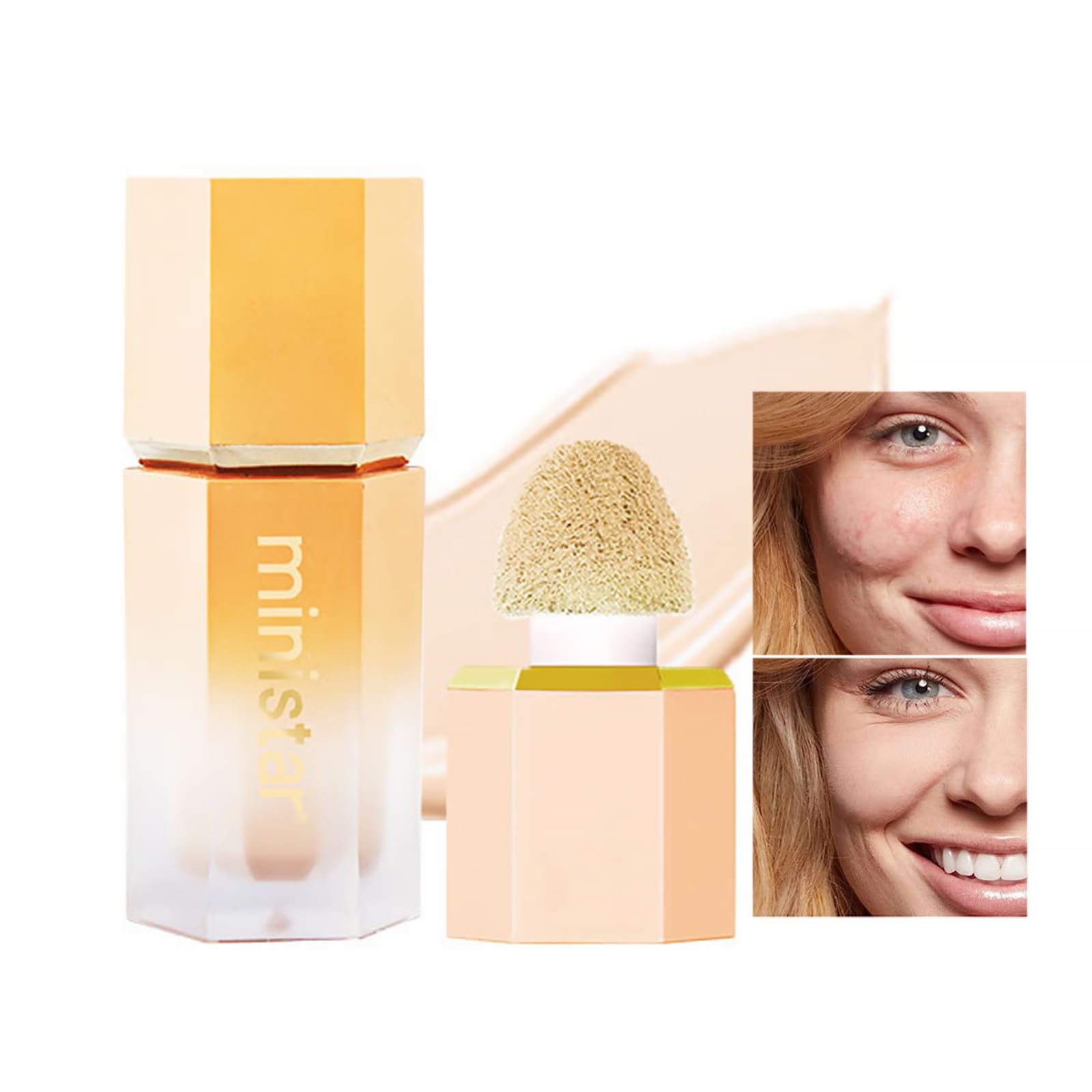 Full Coverage Concealer - Under Eye Concealer Highlighter Makeup - Brightening Contours Cream Concealer - Long Lasting 24H Hydrating Waterproof Smooth No-Greasy For All Skin Tones(02 Natural)