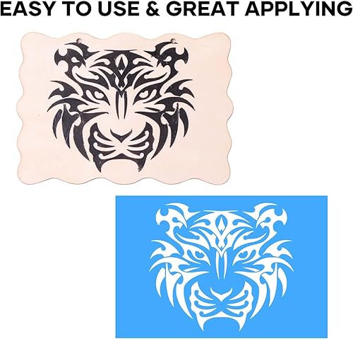 Miniatura 4 de HTVRONT Stencil - Vinilo adhesivo permanente, 12 pulgadas x 50 pies, color azul claro, compatible con máquina de corte Cricut y máquina Silhouette