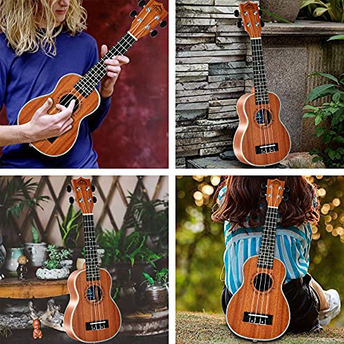 EASTROCK Ukulélé soprano pour débutant en bois de sapele de 21″ avec sac épais, accordeur, sangle, corde de carbone, chiffon de nettoyage - Les Beatles, Paul McCartney, John Lennon, RIngo Starr, George Harrison EASTROCK Ukulélé soprano pour débutant en bois de sapele de 21" avec sac épais, accordeur, sangle, corde de carbone, chiffon de nettoyage – Image 8