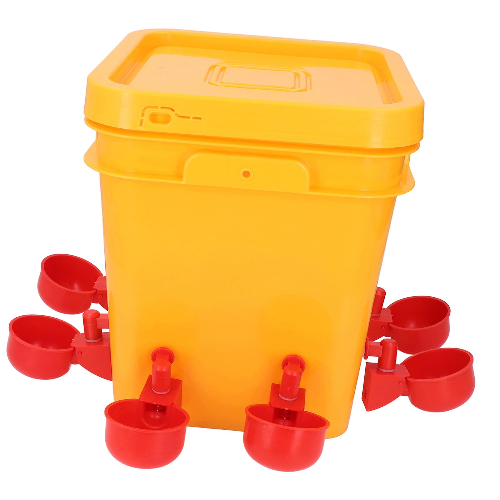 Kit d’abreuvoir automatique pour poulets, distributeur d’eau pour volailles avec 8 coupelles, système d’arrosage auto-réapprovisionnable à faible déversement pour poulets, canards, (Tasses d'eau