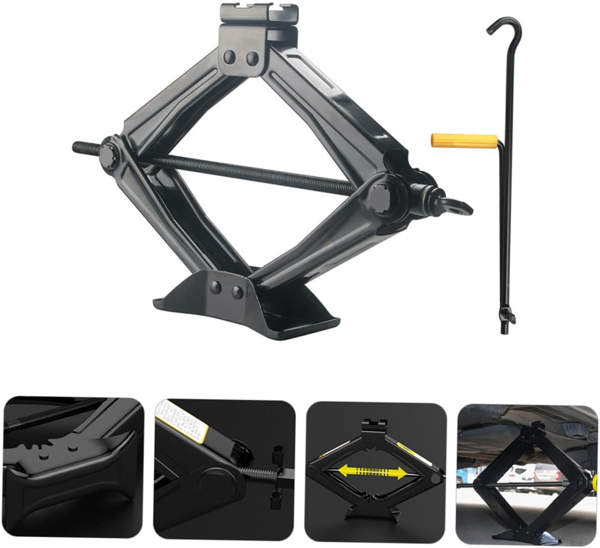 MAGICLULU 5 Ton Car Scissor Jack Manual Hand Crank Auto Jack Tire Repair Tool Portable Vehicle Lift for Cars and Suvs Random Color
