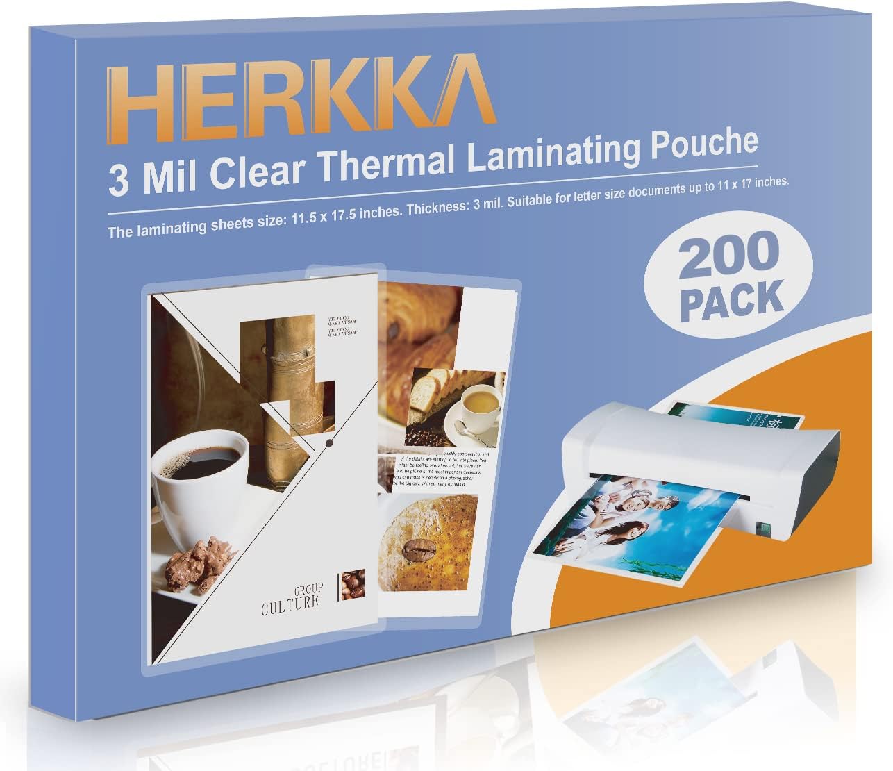 Royal Sovereign Thermal Laminating Pouches, 5 Mil, Menu