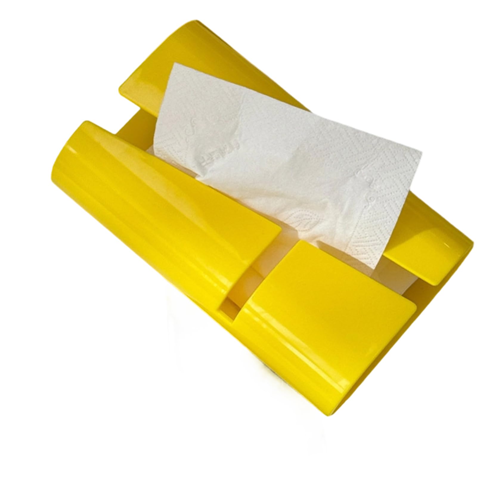 Curved Design Desktop Tissue Box Holder ABS Materials Stylish Tissue Dispenser for Home Offices Decors Box Container