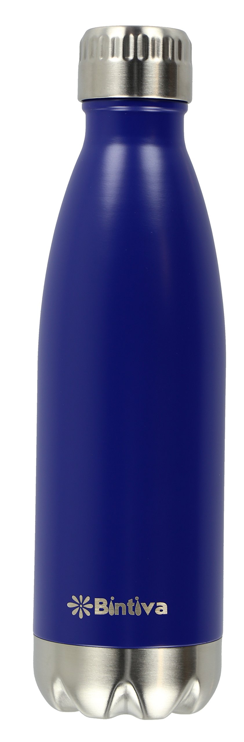 bintiva Sports Water Bottle - Vacuum Insulated, Eco Friendly 18/8 Stainless Steel - Double Wall, Sweat and Toxin Free