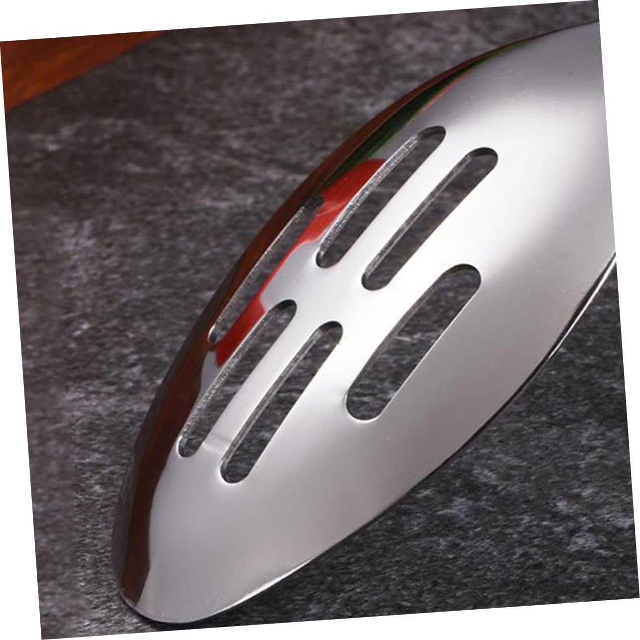 SHOWERORO 2 Pcs Stainless Steel Serving Spoon Salad Spoons Stainless Steel Tableware Restaurant Food Spoon Rice Spoons Salad Serving Utensils Perforated Spoon Kitchen Supplies Long Handle