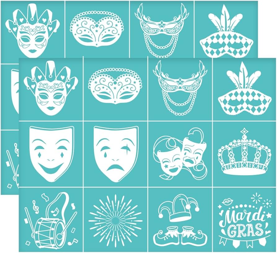 Amazon.com: OLYCRAFT 2Pcs 11x8.6 Inch Self-Adhesive Silk Screen Printing Stencil Mardi Gras Silk Screen Stencil Crown Firework Mesh Transfer Drum Stencils for Painting on Wood DIY T-Shirt Fabric amazon-com-olycraft-2pcs-11x8-6-inch-self-adhesive-silk-screen-printing-stencil-mardi-gras-silk-screen-stencil-crown-firework-mesh-transfer-drum-stencils-for-painting-on-wood-diy-t-shirt-fabric