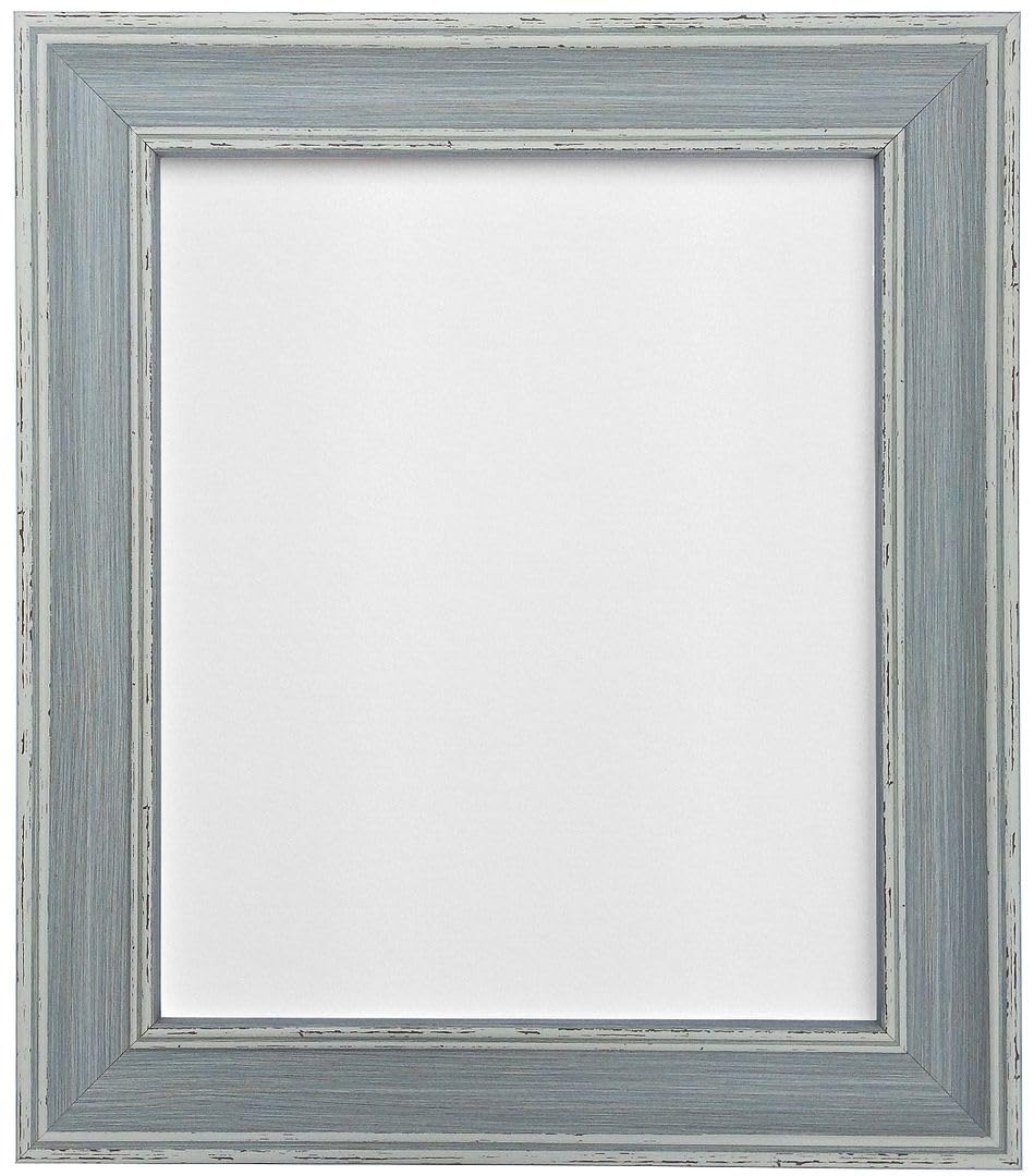 Frames By Post Distressed Blue Scandi Vintage Picture Photo Frame A2