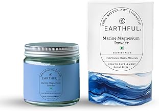 Earthful Marine Magnesium Powder | Sourced from Ireland Sea Waters | For Stress Relief, Muscle Relaxation, Better Sleep | 46.5g (30 servings)