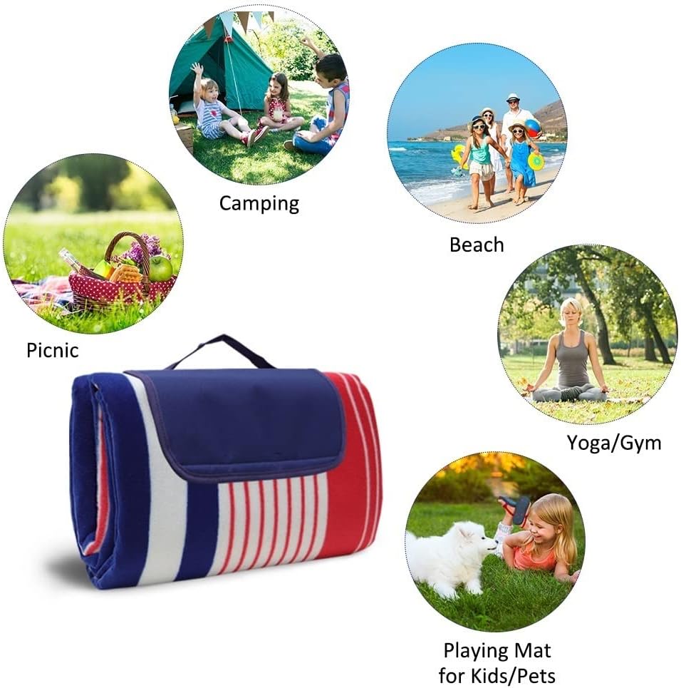 GRETD Waterproof Picnic Picnic mats Outdoor Picnic mat for Travel, Concerts, Beach, Park (Color : A, Size : S Code) : Patio, Lawn & Garden