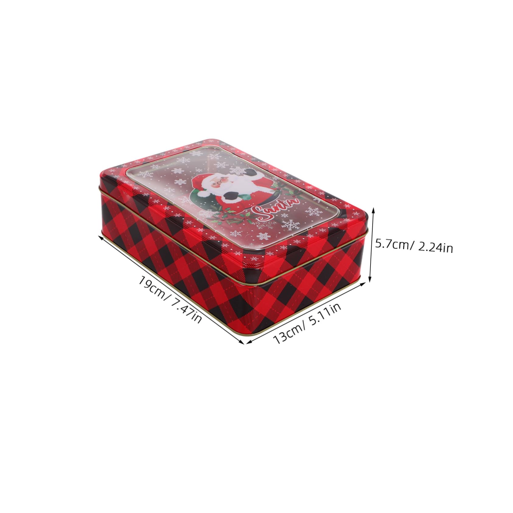 Lata De Hojalata Navideña Para Dulces - Caja De Almacenamiento Festiva, Ideal Para Galletas Y Regalos