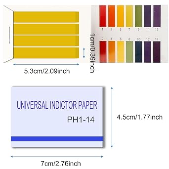 800 Strips pH 1-14 Test Paper Litmus Paper Extensive Test Paper Test Indicator for Drug Testing Soil Water soap Aquariums Testing, 10 Pack