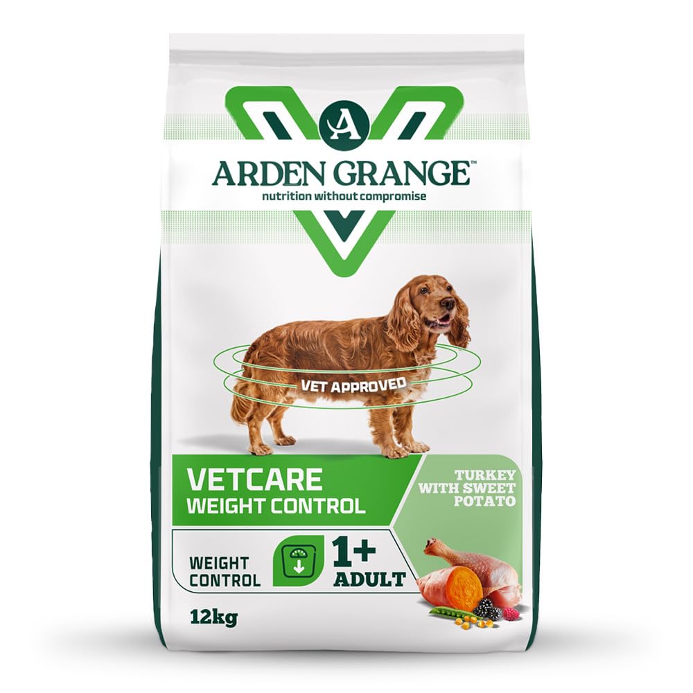 Arden Grange VetCare Weight Control Adult Dry Dog Food - Turkey with Sweet Potato (2 x 12kg)