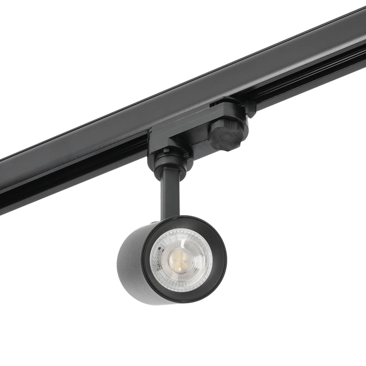 3-Phasen-Schienen-Set NEXTRACK - Schienensystem Komplett-Set 3x1m Schiene, T-Verbinder, 6x Lampe, 3x Kappe SCHWARZ