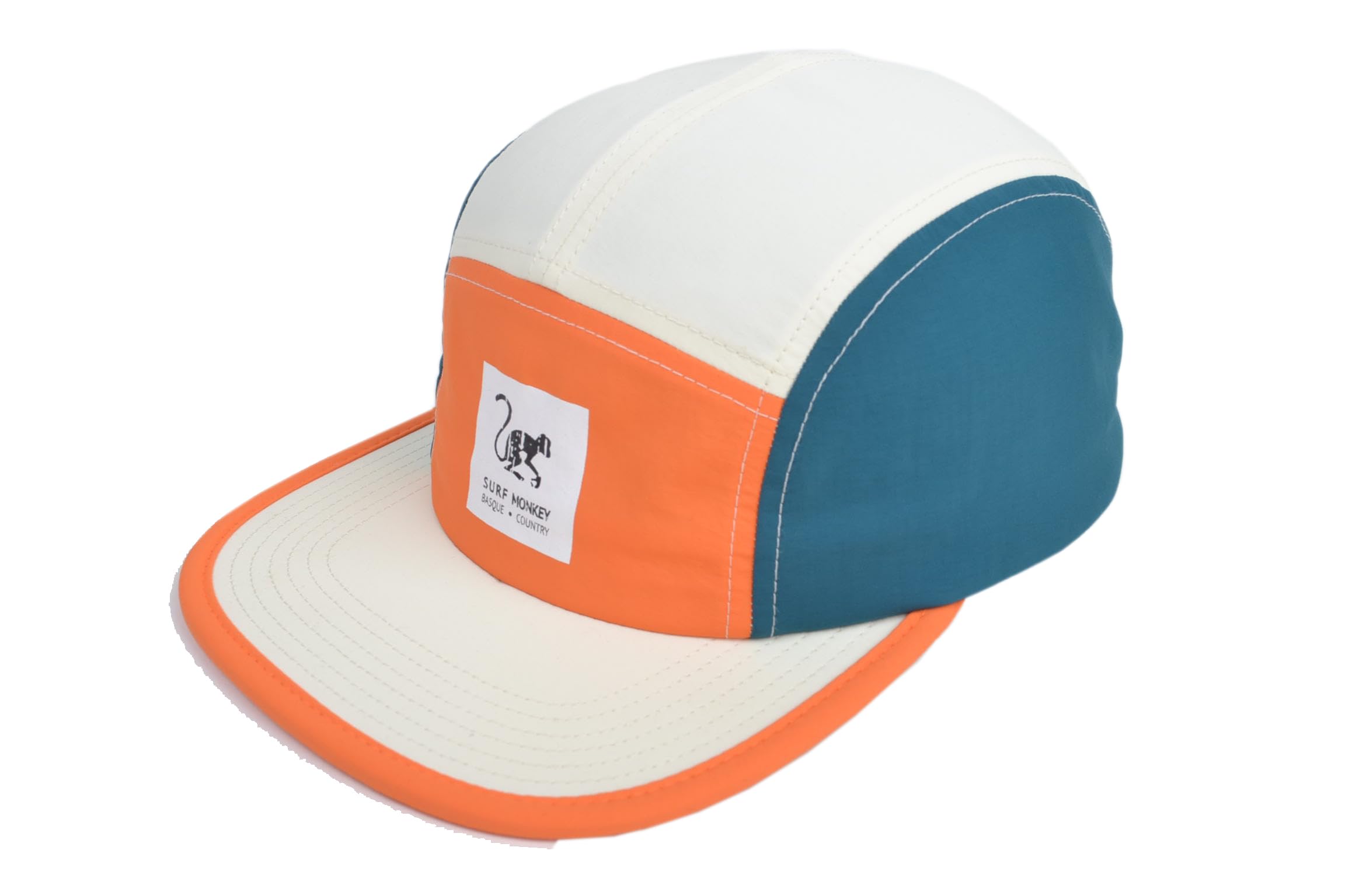 Surf Monkey Casquette strapback réglable imperméable - Classic Jockey Cap - Casquette de baseball pour homme/femme Casquette à 5 panneaux