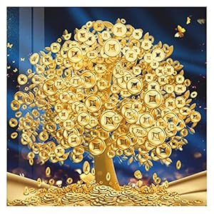5D DIY Diamant schilderij geld boom diamant mozaïek borduurwerk gouden boom patroon kruissteek handwerk thuis decor…