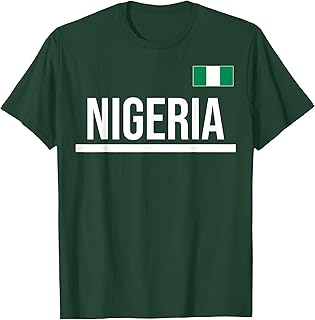 Nigeria Flag Sports Jersey T-Shirt
