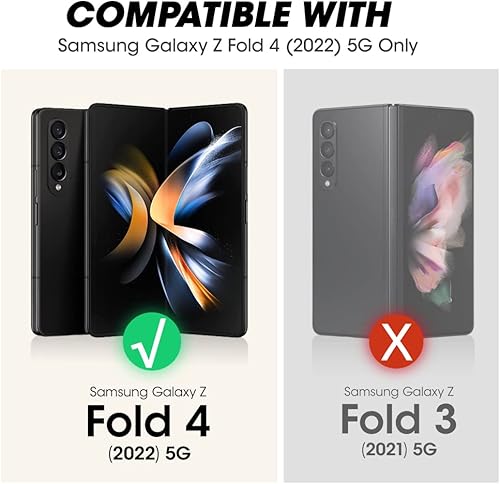 Miniatura 2 de SUPCASE Funda para Galaxy Z Fold 4 con soporte y clip para cinturón (Unicorn Beetle), protector de pantalla integrado protección contra caídas de