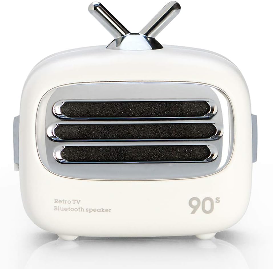 CLAW A2 Retro Portable Bluetooth Speaker with Mic (White)