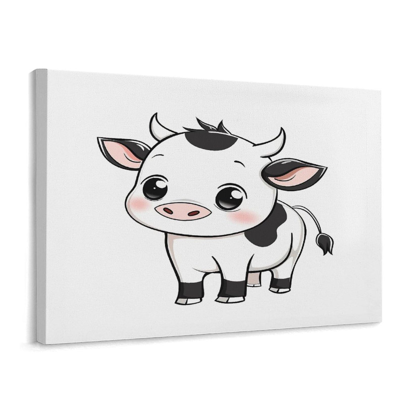 Toile murale imprimée vache décoration cadre horizontal - 8