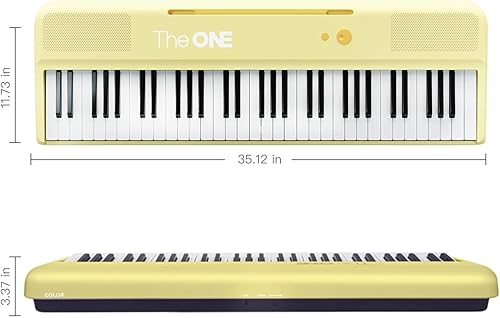 Miniatura 22 de The ONE Teclado inteligente COLOR Teclado de piano de 61 teclas, teclado de música con 256 timbres, 64 polifonía, 2 altavoces, luces LED integradas