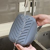 Vista 5 de Olla de silicona para freidora de aire Ninja Dual Air Freiders, juego de 5 piezas de revestimiento reutilizable resistente al calor cuencos