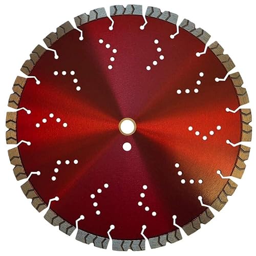 Hojas de sierra de diamante agresivas de 14 pulgadas para hormigón y piedra para sierras de mano y bloque, profundidad de corte de 4-5/8 pulgadas,